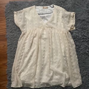 Altard state cream colored dress